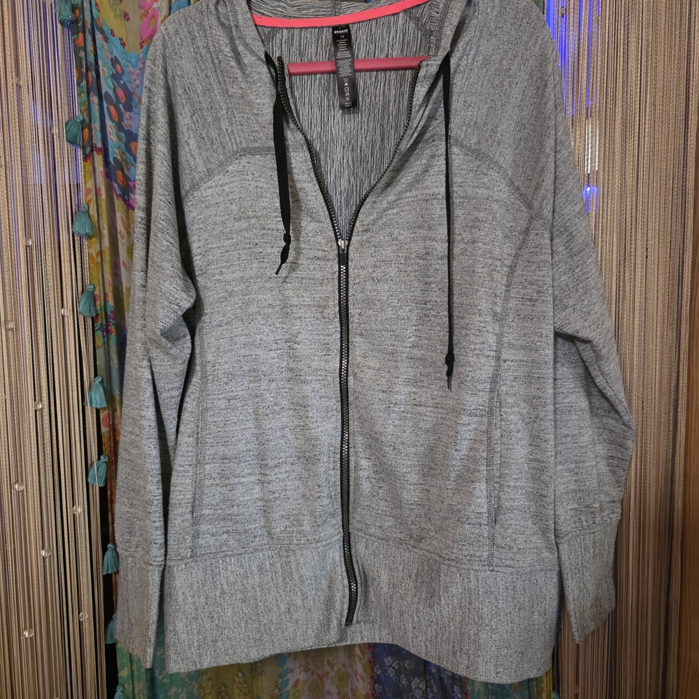 RBX  Gray Women's Zip-Up Hoodie
